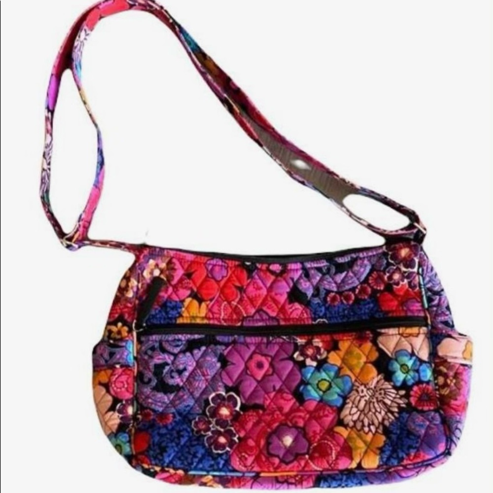 Vera Bradley Floral Fiesta On The Go Crossbody